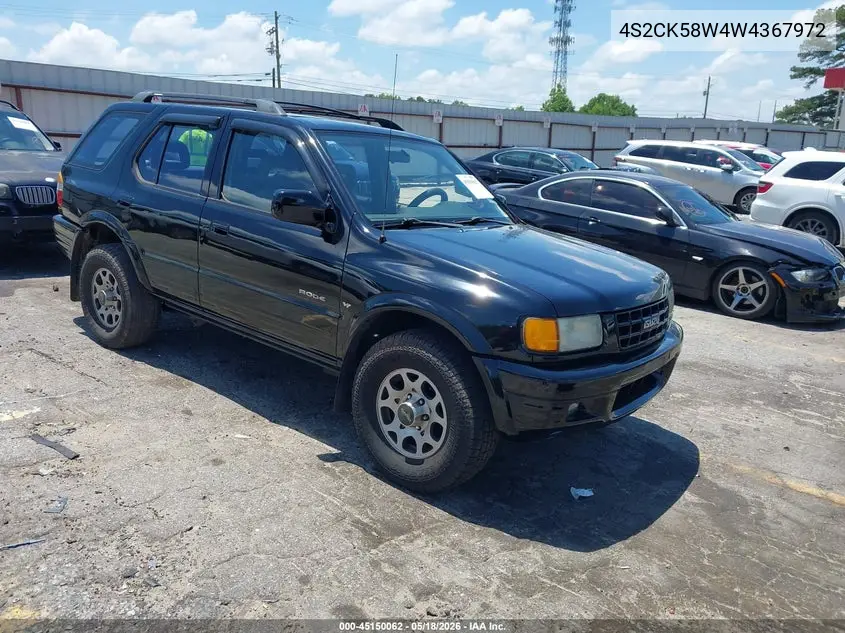 1998 Isuzu Rodeo Ls/S VIN: 4S2CK58W4W4367972 Lot: 45150062