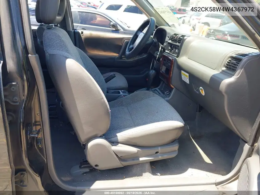 1998 Isuzu Rodeo Ls/S VIN: 4S2CK58W4W4367972 Lot: 45150062