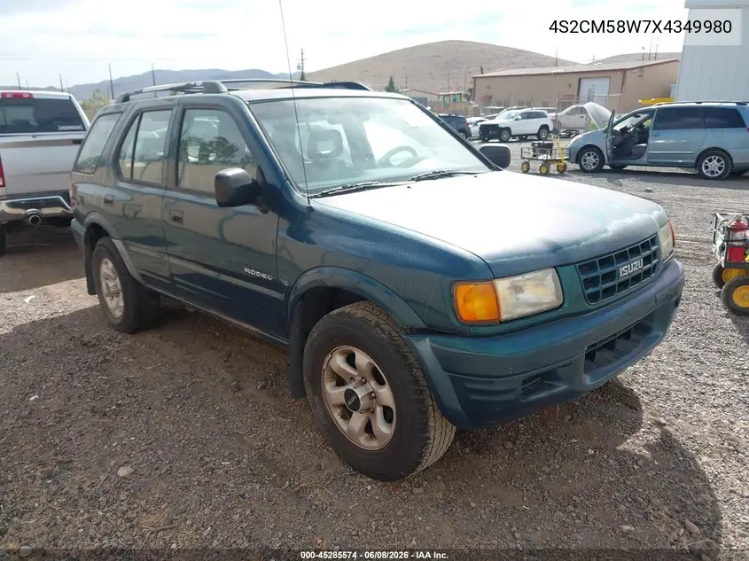 1999 Isuzu Rodeo Ls/Lse/S VIN: 4S2CM58W7X4349980 Lot: 45285574