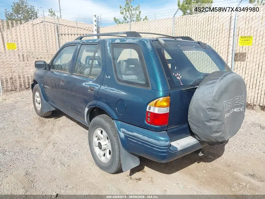 1999 Isuzu Rodeo Ls/Lse/S VIN: 4S2CM58W7X4349980 Lot: 45285574