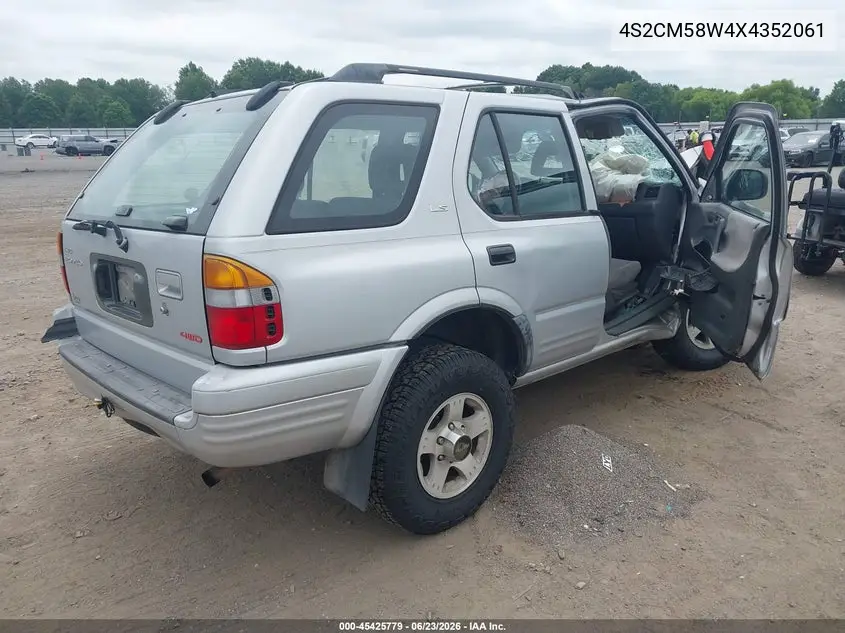 1999 Isuzu Rodeo Ls/Lse/S VIN: 4S2CM58W4X4352061 Lot: 45425779