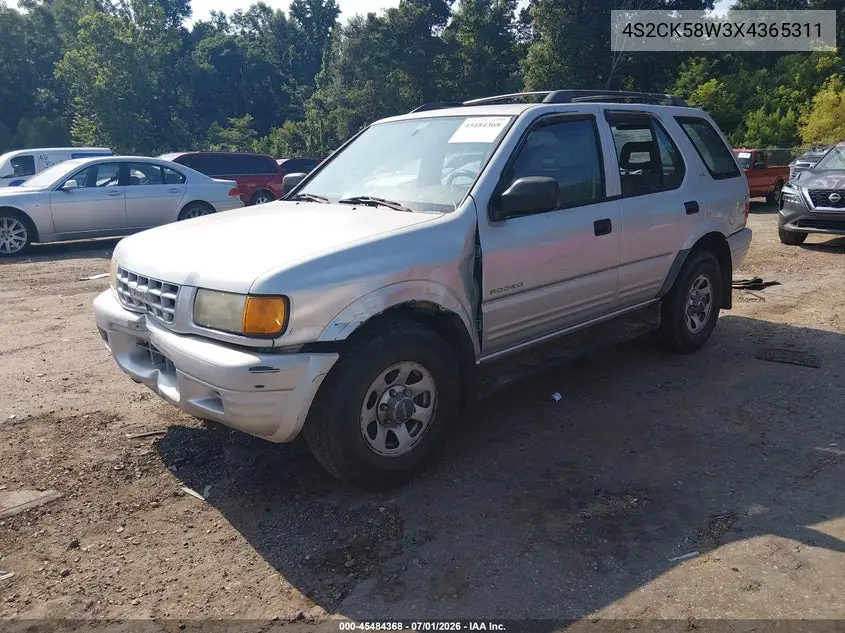 1999 Isuzu Rodeo Ls/Lse/S 3.2L VIN: 4S2CK58W3X4365311 Lot: 45484368