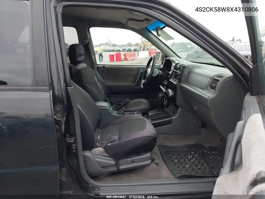 1999 Isuzu Rodeo Ls/Lse/S 3.2L VIN: 4S2CK58W8X4310806 Lot: 45539887