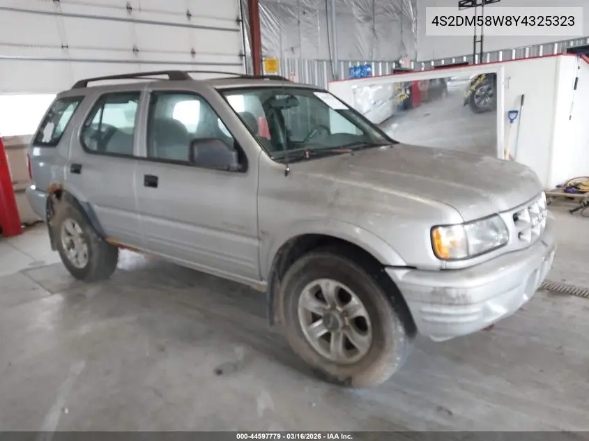 2000 Isuzu Rodeo Ls/Lse/S VIN: 4S2DM58W8Y4325323 Lot: 44597779