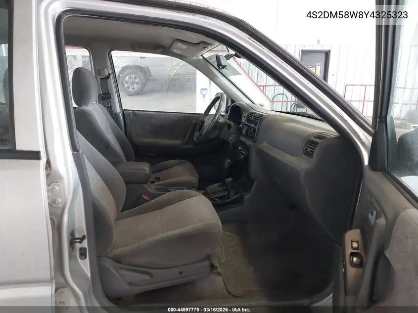2000 Isuzu Rodeo Ls/Lse/S VIN: 4S2DM58W8Y4325323 Lot: 44597779