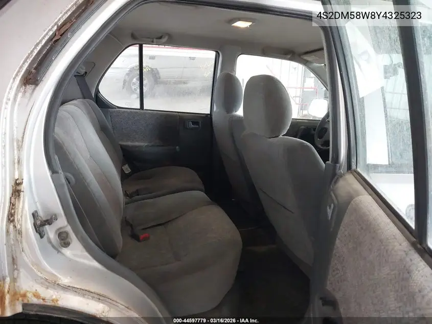 2000 Isuzu Rodeo Ls/Lse/S VIN: 4S2DM58W8Y4325323 Lot: 44597779