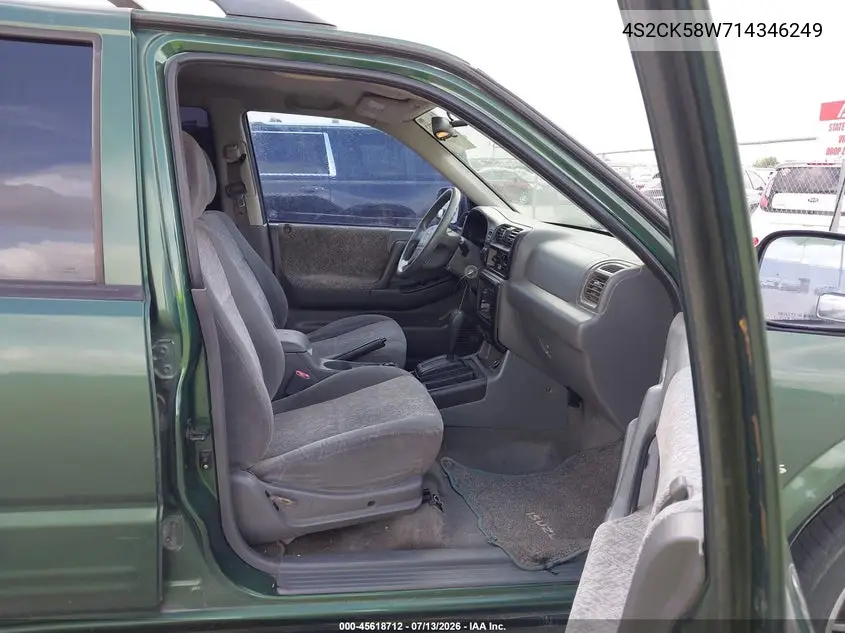 2001 Isuzu Rodeo Ls 3.2L V6/Lse 3.2L V6/S 3.2L V6 VIN: 4S2CK58W714346249 Lot: 45618712