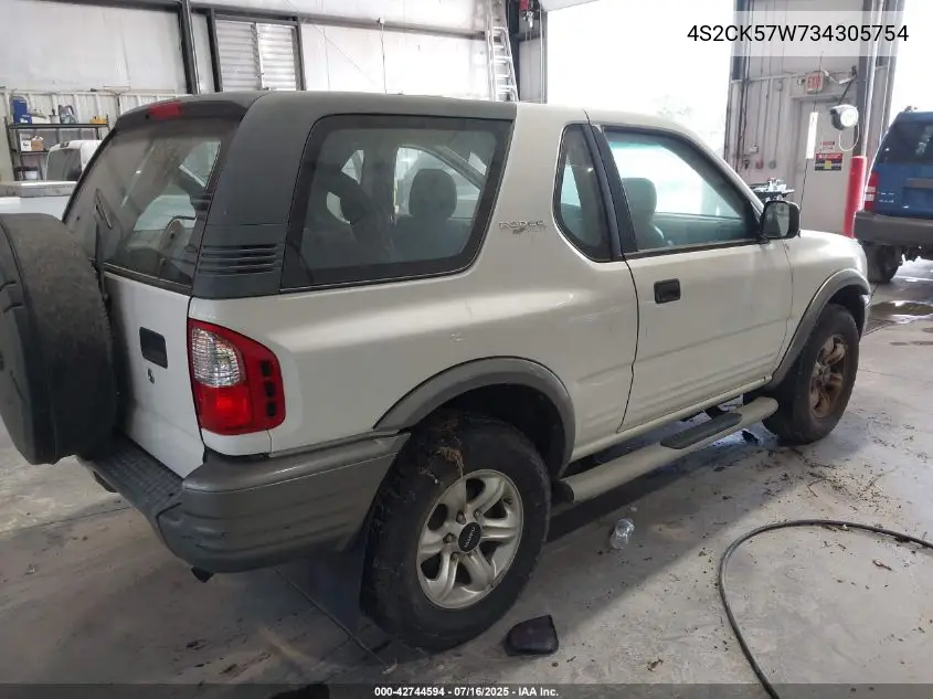 2003 Isuzu Rodeo Sport VIN: 4S2CK57W734305754 Lot: 42744594