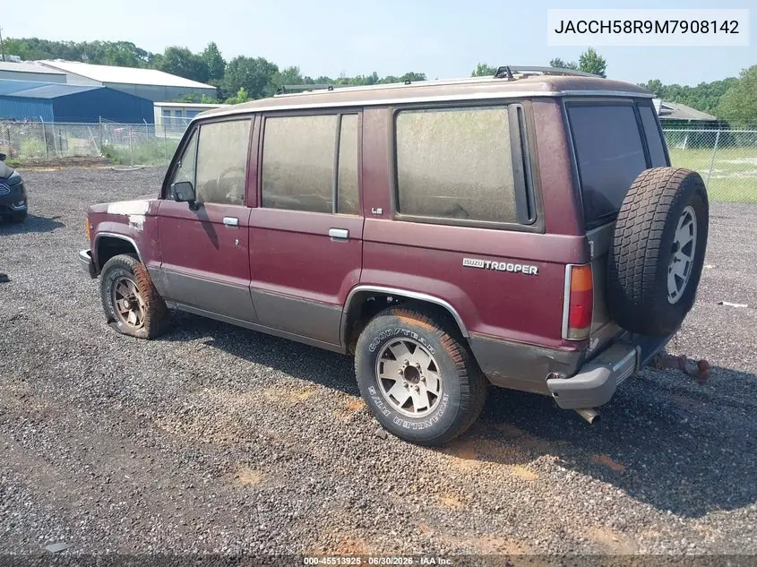 1991 Isuzu Trooper VIN: JACCH58R9M7908142 Lot: 45513925