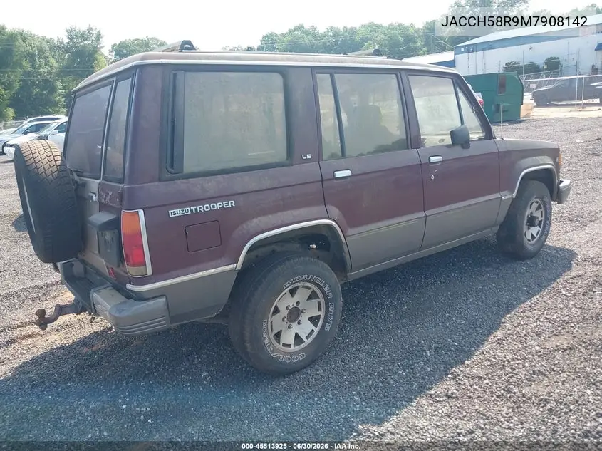 1991 Isuzu Trooper VIN: JACCH58R9M7908142 Lot: 45513925