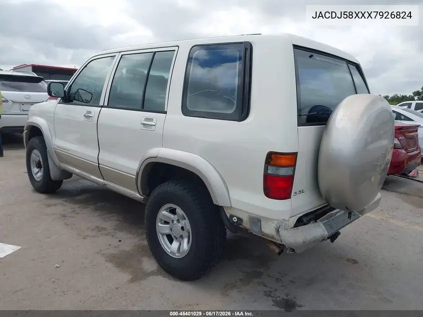 1999 Isuzu Trooper S VIN: JACDJ58XXX7926824 Lot: 45401029
