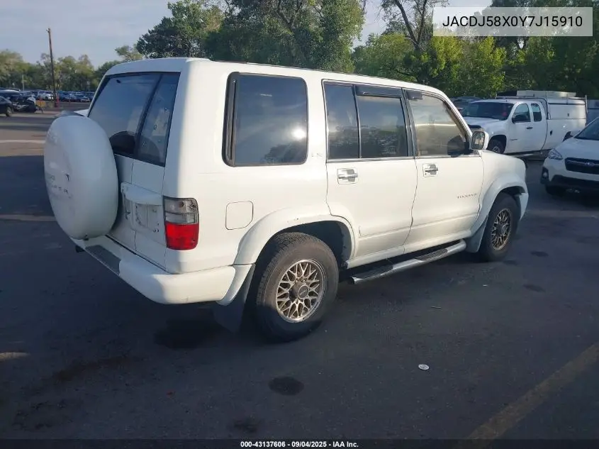 2000 Isuzu Trooper Limited/Ls/S VIN: JACDJ58X0Y7J15910 Lot: 43137606