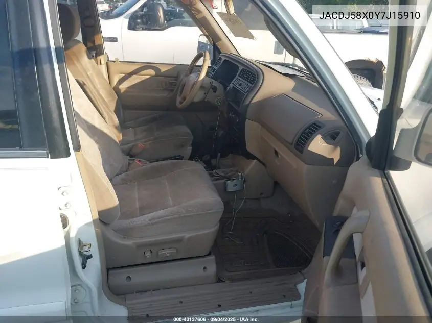 2000 Isuzu Trooper Limited/Ls/S VIN: JACDJ58X0Y7J15910 Lot: 43137606