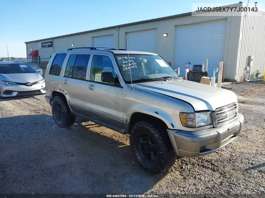2000 Isuzu Trooper VIN: JACDJ58X7Y7J00143 Lot: 44607594