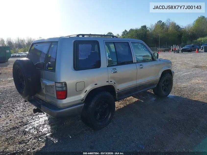 2000 Isuzu Trooper VIN: JACDJ58X7Y7J00143 Lot: 44607594