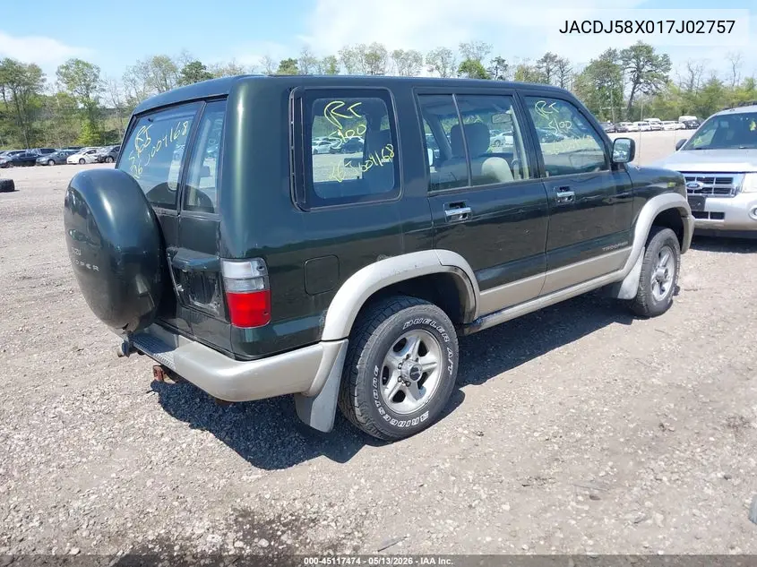 2001 Isuzu Trooper Limited/Ls/S VIN: JACDJ58X017J02757 Lot: 45117474