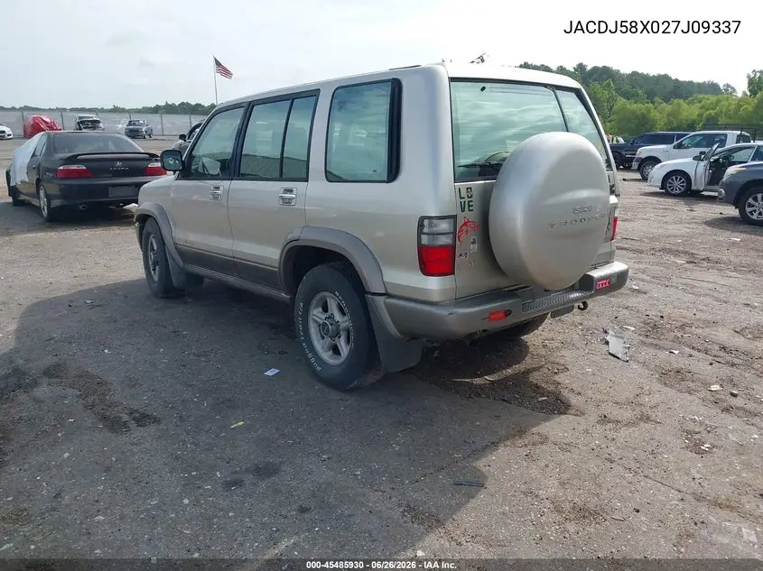 2002 Isuzu Trooper Ls/Ltd/S VIN: JACDJ58X027J09337 Lot: 45485930