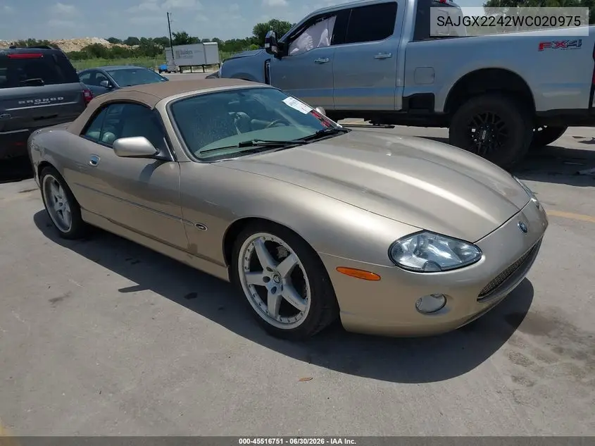 1998 Jaguar Xk8 VIN: SAJGX2242WC020975 Lot: 45516751