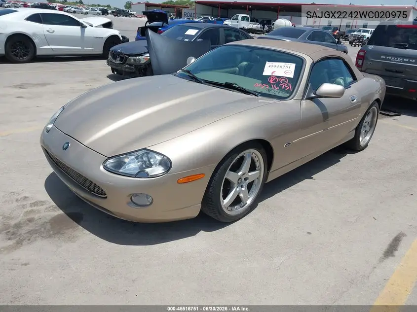 1998 Jaguar Xk8 VIN: SAJGX2242WC020975 Lot: 45516751
