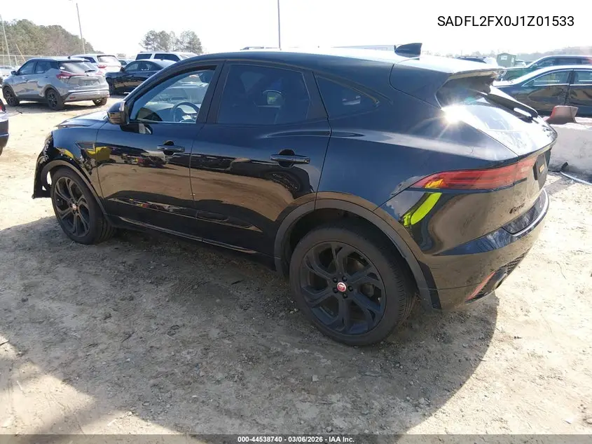 2018 Jaguar E-Pace First Edition VIN: SADFL2FX0J1Z01533 Lot: 44538740