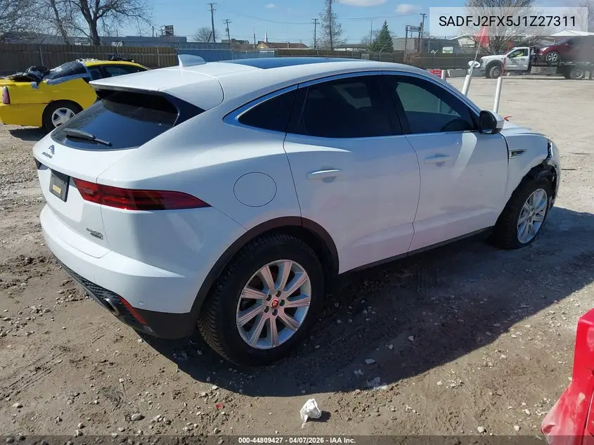 2018 Jaguar E-Pace R-Dynamic S/S VIN: SADFJ2FX5J1Z27311 Lot: 44809427
