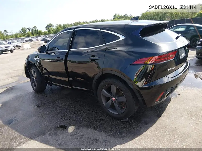 2018 Jaguar E-Pace R-Dynamic Se VIN: SADFL2GX1J1Z31414 Lot: 45091831