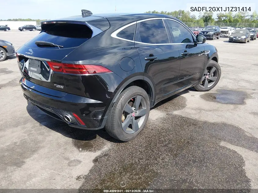 2018 Jaguar E-Pace R-Dynamic Se VIN: SADFL2GX1J1Z31414 Lot: 45091831