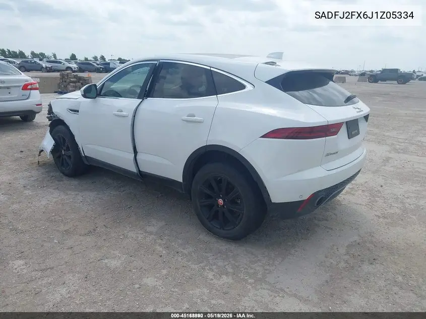 2018 Jaguar E-Pace R-Dynamic S/S VIN: SADFJ2FX6J1Z05334 Lot: 45168890