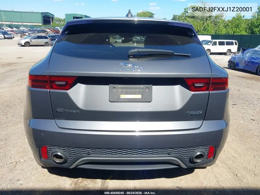 2018 Jaguar E-Pace R-Dynamic S/S VIN: SADFJ2FXXJ1Z20001 Lot: 45459248