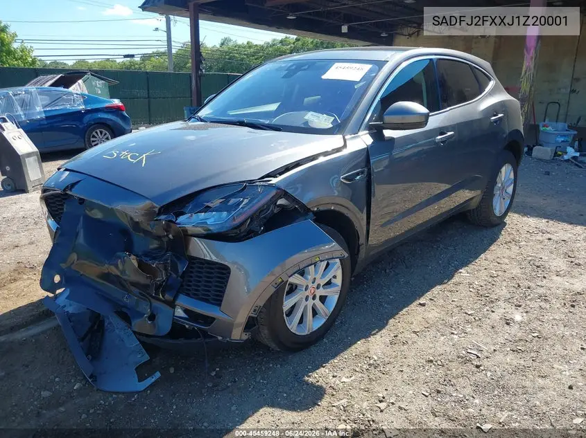 2018 Jaguar E-Pace R-Dynamic S/S VIN: SADFJ2FXXJ1Z20001 Lot: 45459248
