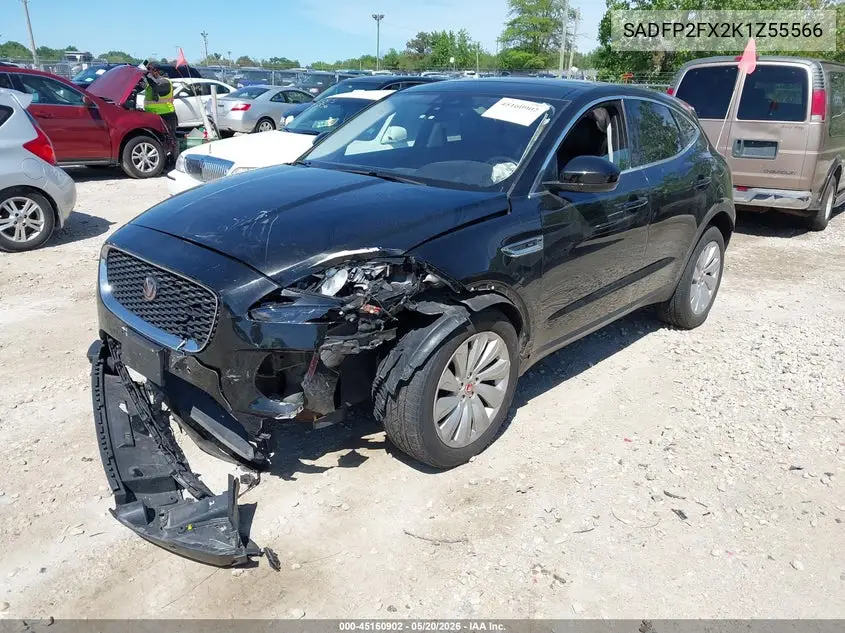 2019 Jaguar E-Pace Se VIN: SADFP2FX2K1Z55566 Lot: 45160902