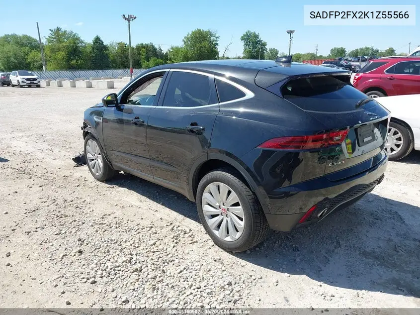 2019 Jaguar E-Pace Se VIN: SADFP2FX2K1Z55566 Lot: 45160902