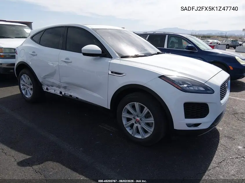 2019 Jaguar E-Pace S VIN: SADFJ2FX5K1Z47740 Lot: 45205767