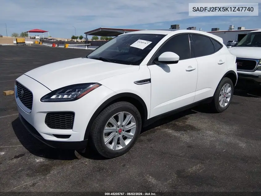 2019 Jaguar E-Pace S VIN: SADFJ2FX5K1Z47740 Lot: 45205767