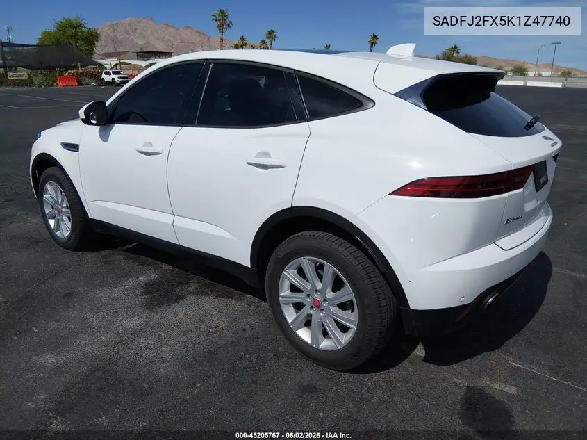2019 Jaguar E-Pace S VIN: SADFJ2FX5K1Z47740 Lot: 45205767