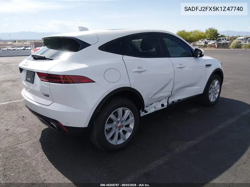 2019 Jaguar E-Pace S VIN: SADFJ2FX5K1Z47740 Lot: 45205767