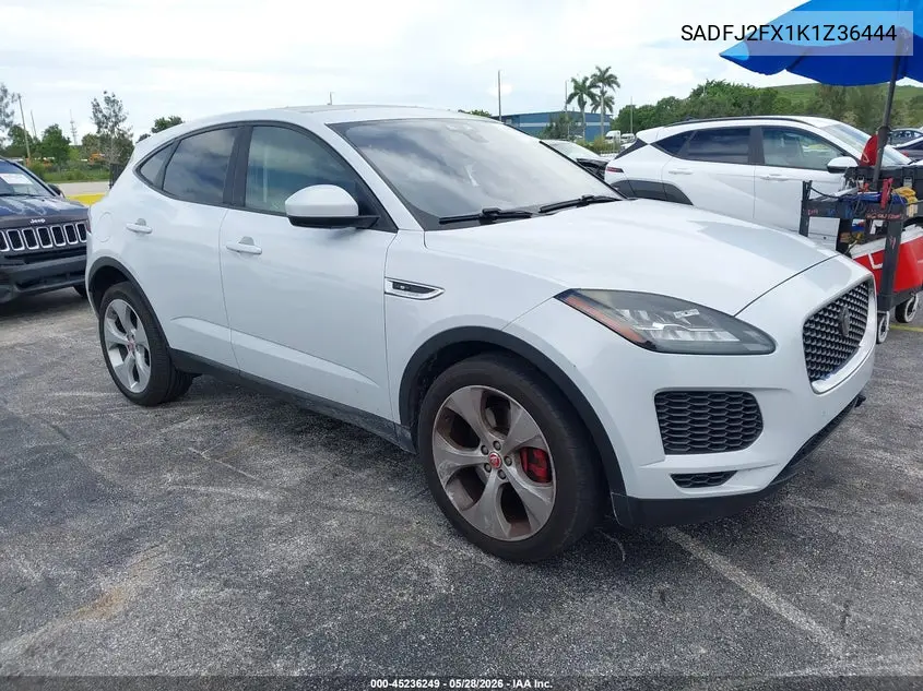 2019 Jaguar E-Pace S VIN: SADFJ2FX1K1Z36444 Lot: 45236249