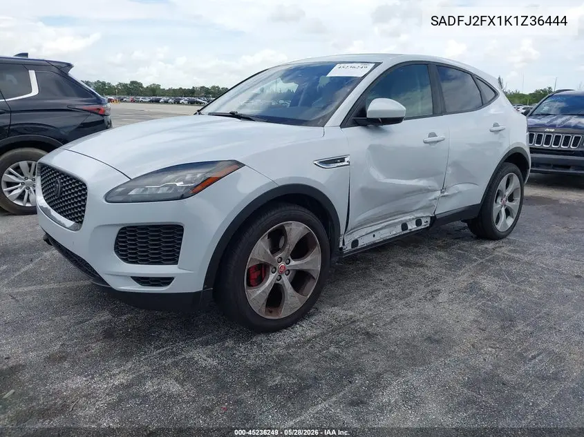 2019 Jaguar E-Pace S VIN: SADFJ2FX1K1Z36444 Lot: 45236249