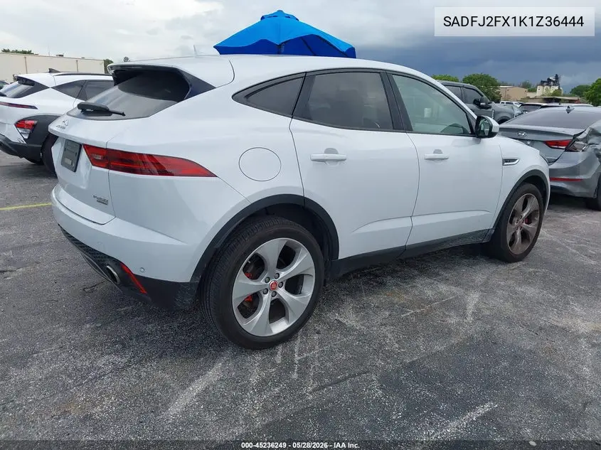 2019 Jaguar E-Pace S VIN: SADFJ2FX1K1Z36444 Lot: 45236249