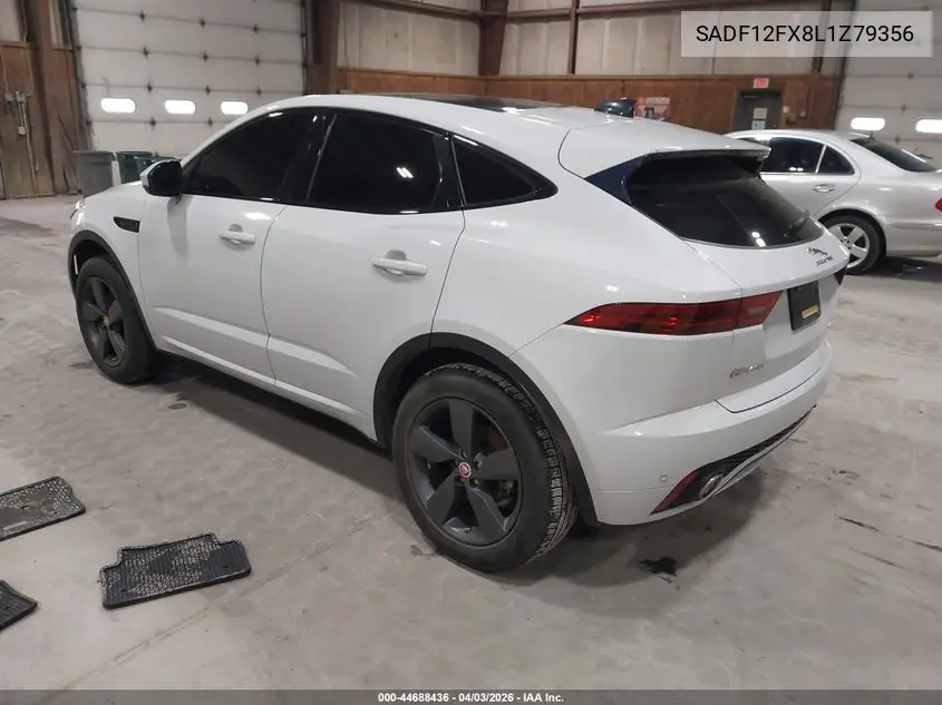 2020 Jaguar E-Pace Checkered Flag Edition P250 Awd Automatic VIN: SADF12FX8L1Z79356 Lot: 44688436
