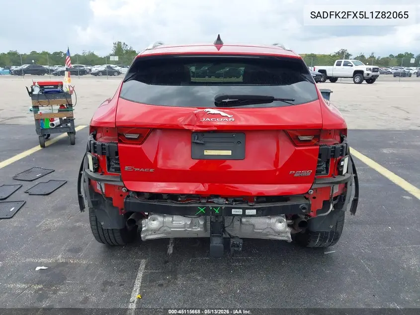 2020 Jaguar E-Pace P250 Awd Automatic VIN: SADFK2FX5L1Z82065 Lot: 45115668