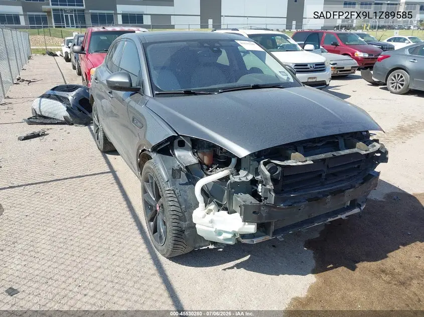 2020 Jaguar E-Pace Se P250 Awd Automatic VIN: SADFP2FX9L1Z89585 Lot: 45530280
