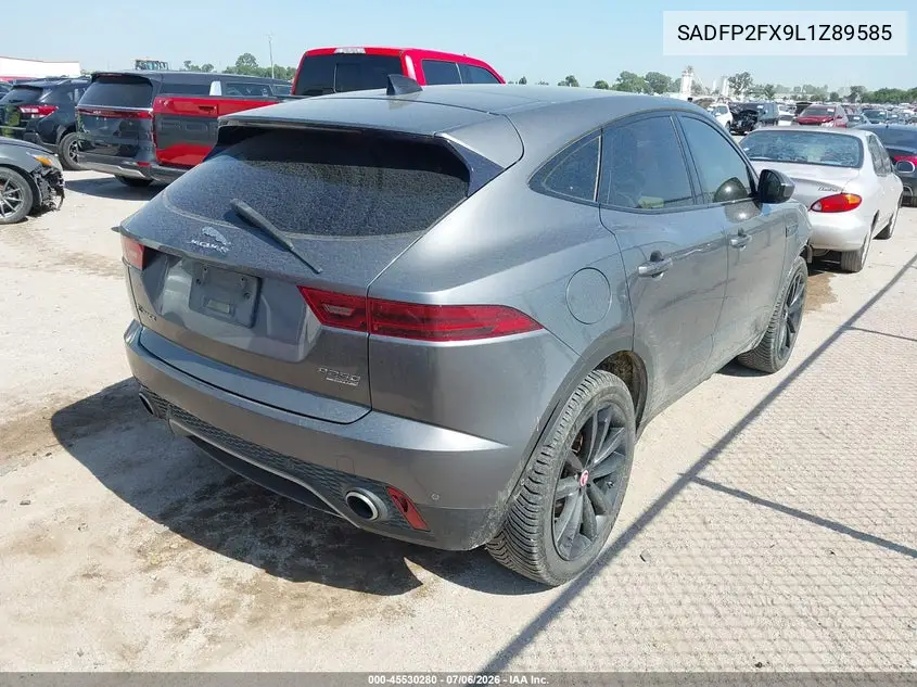 2020 Jaguar E-Pace Se P250 Awd Automatic VIN: SADFP2FX9L1Z89585 Lot: 45530280