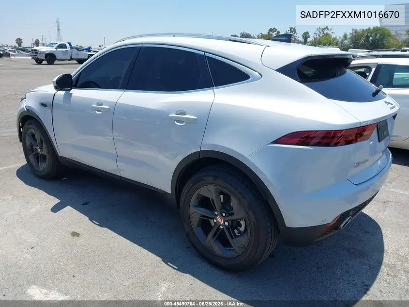 2021 Jaguar E-Pace Se P250 Awd Automatic VIN: SADFP2FXXM1016670 Lot: 45490764