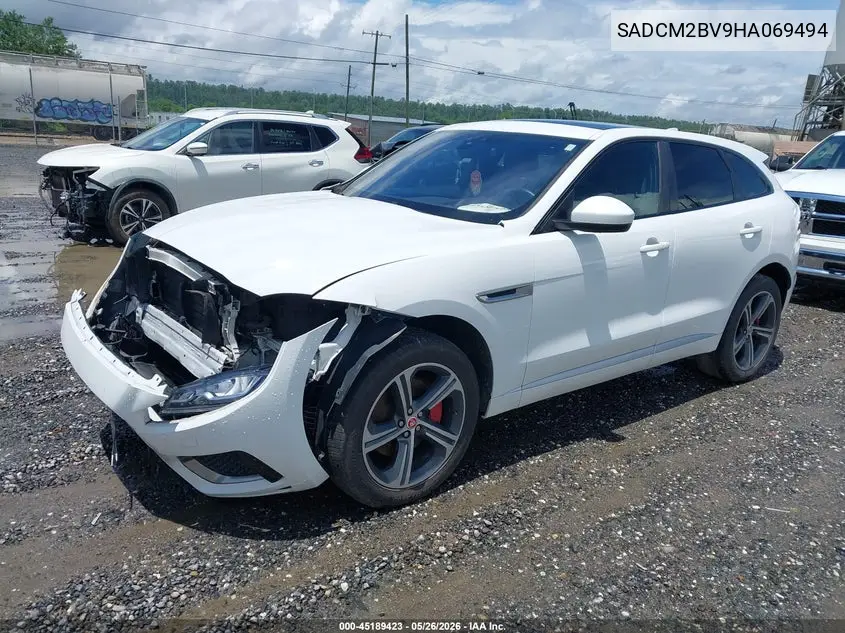 2017 Jaguar F-Pace S VIN: SADCM2BV9HA069494 Lot: 45189423