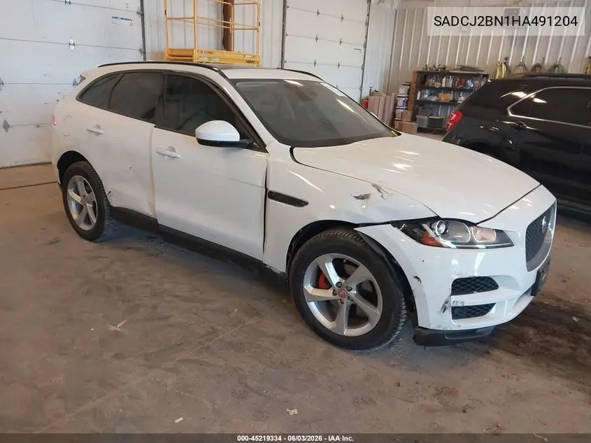 2017 Jaguar F-Pace 20D Premium VIN: SADCJ2BN1HA491204 Lot: 45219334