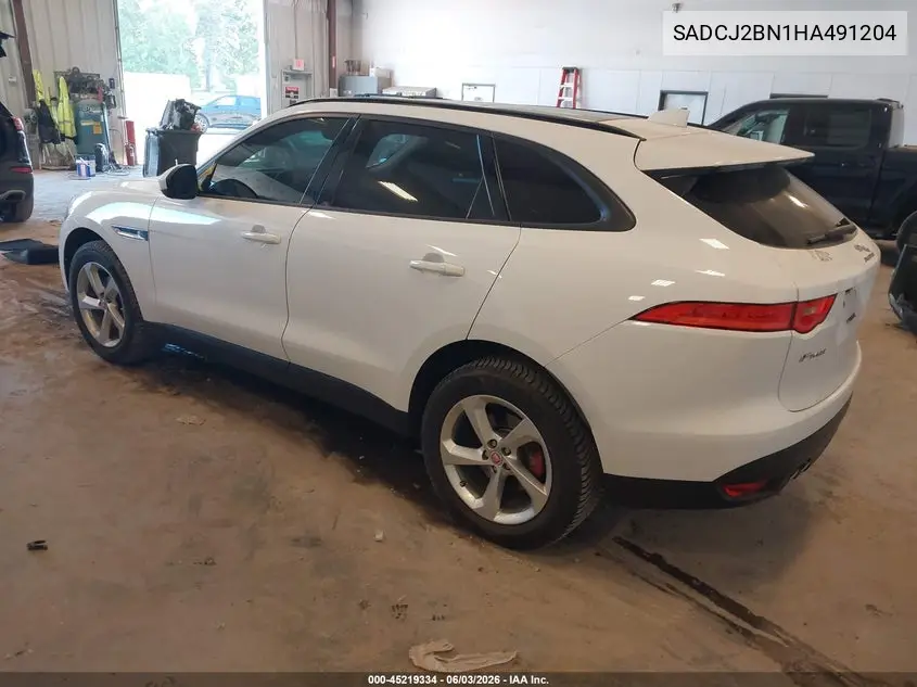 2017 Jaguar F-Pace 20D Premium VIN: SADCJ2BN1HA491204 Lot: 45219334