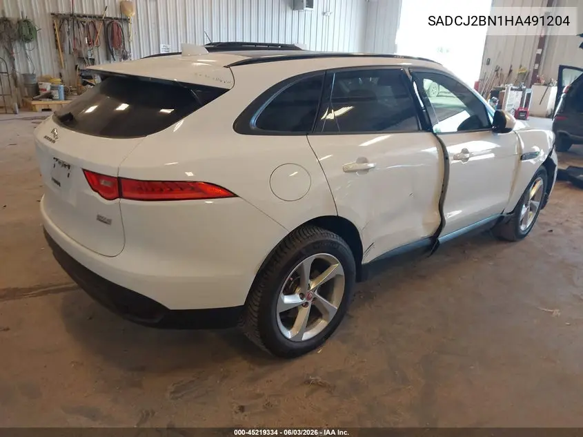 2017 Jaguar F-Pace 20D Premium VIN: SADCJ2BN1HA491204 Lot: 45219334