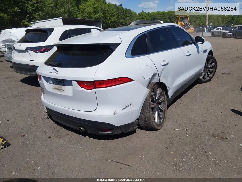 2017 Jaguar F-Pace 35T Prestige VIN: SADCK2BV9HA068254 Lot: 45236406