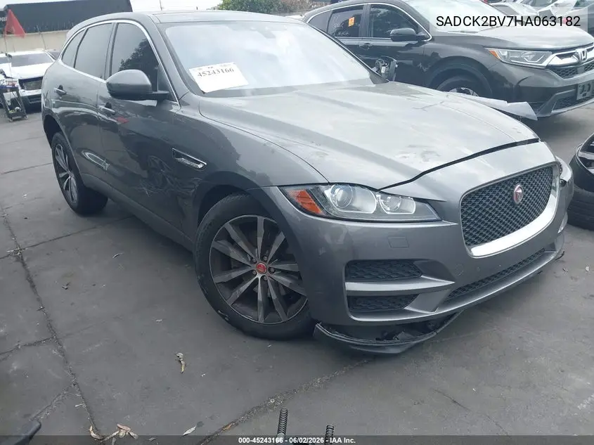 2017 Jaguar F-Pace 35T Prestige VIN: SADCK2BV7HA063182 Lot: 45243166